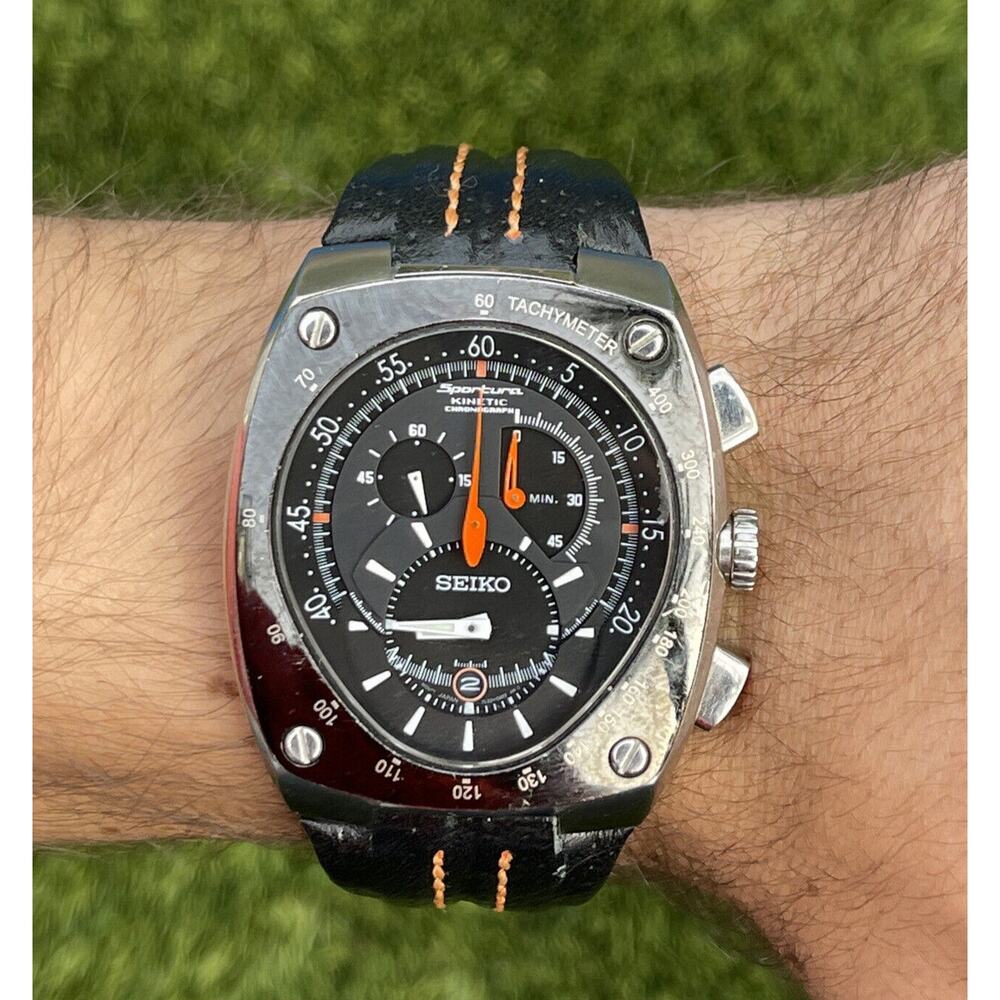 Seiko Sportura Chronograph SNL021 Alien 7L22-0AD0 Watch Needs new capacitor